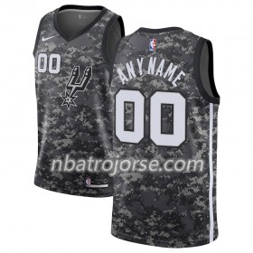Män San Antonio Spurs Tröja Skräddarsydda 2018-19 Nike City Edition Svart Swingman
